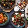 Afghan Eggplant with Garlic Yogurt and Tomato