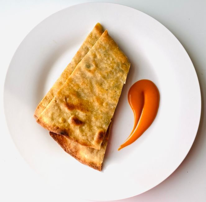 Afghan Stuffed Potato Flatbread