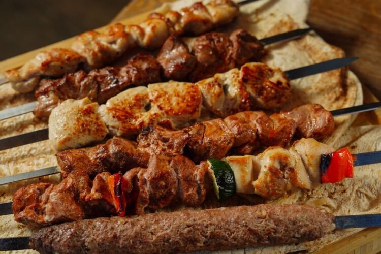 Afghan Yogurt-Marinated Grilled Meat Skewers