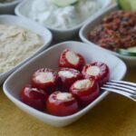 Albanian Stuffed Peppers with Fresh Curd Cheese