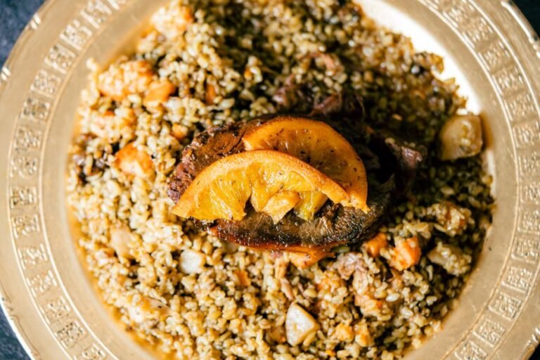 Albanian Sweet Lamb and Rice Pilaf