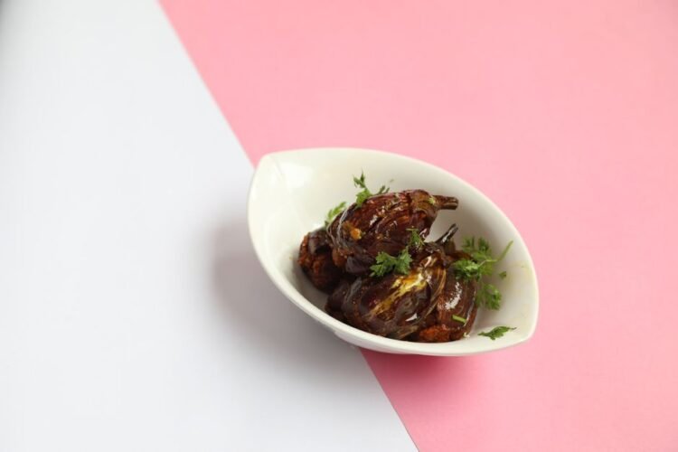 Andhra Stuffed Eggplant Curry