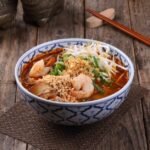 Angolan Peanut Soup with Shrimp and Greens