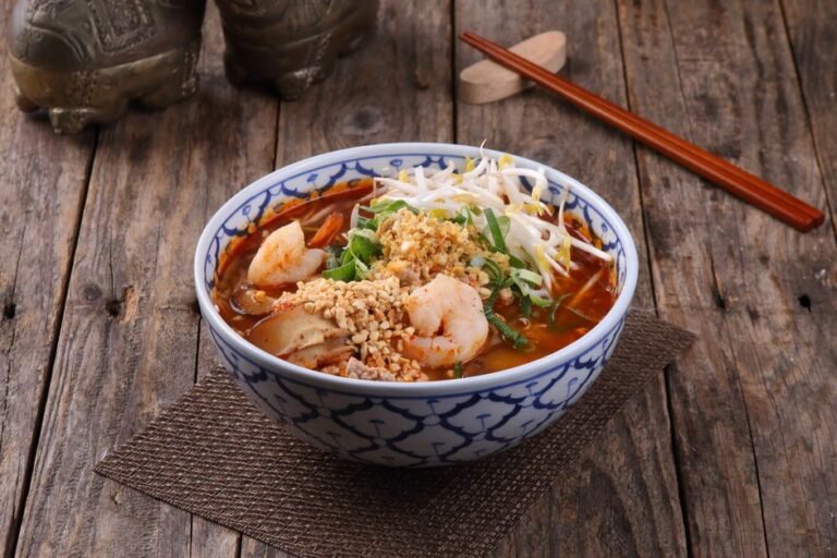 Angolan Peanut Soup with Shrimp and Greens