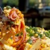 Argentine Potato Scramble with Ham and Peas