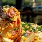 Argentine Potato Scramble with Ham and Peas