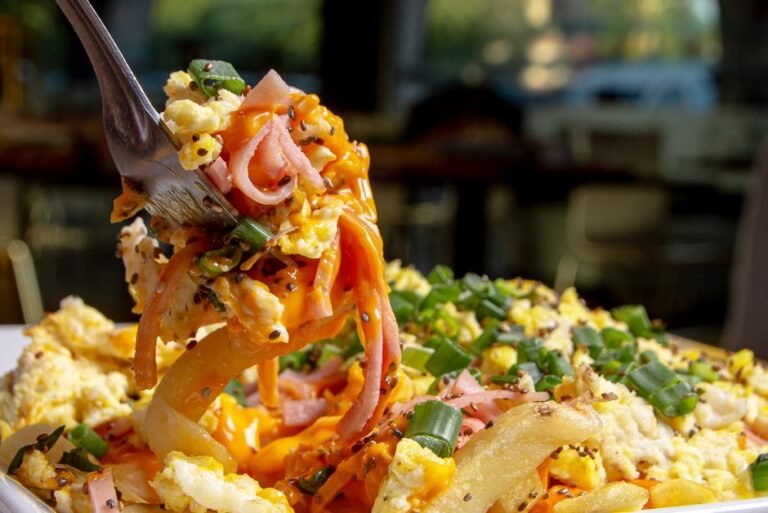 Argentine Potato Scramble with Ham and Peas