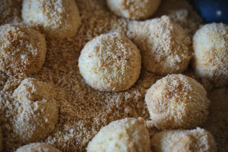 Austrian Apricot Dumplings with Buttered Breadcrumb Coating