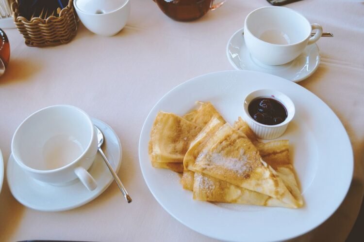 Austrian Crepes with Apricot Jam Filling