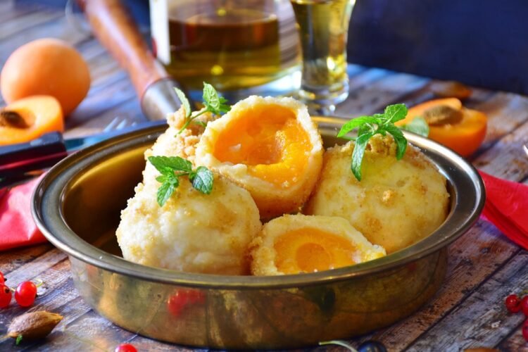 Austrian Plum Dumplings with Buttered Breadcrumbs