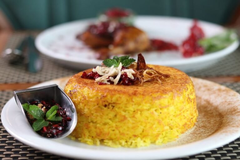 Bahraini Saffron Rice with Golden Sweet Dumplings