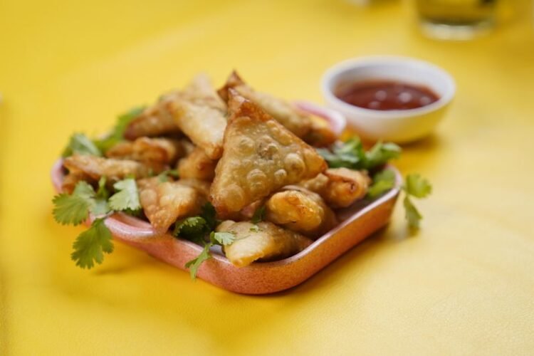 Bahraini Spiced Lamb Samboosa Parcels with Date-Tamarind Dip