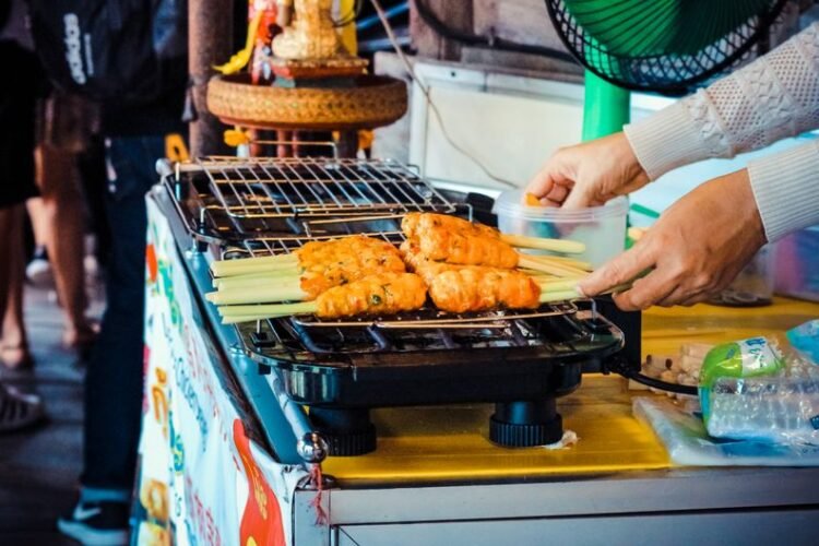 Balinese-Style Minced Fish Satay Skewers
