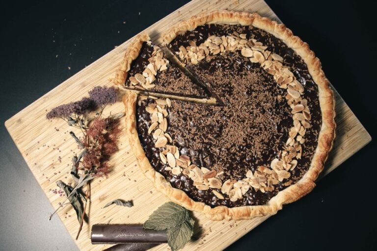 Basque Country Chocolate Almond Tart
