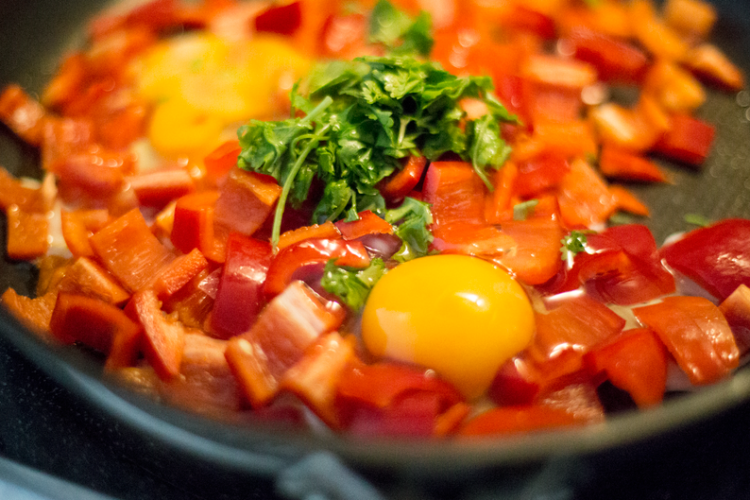Basque Pepper and Egg Skillet