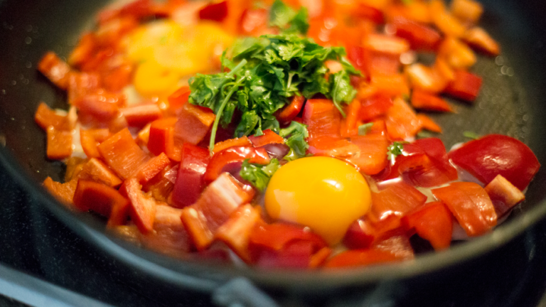 Basque Pepper and Egg Skillet