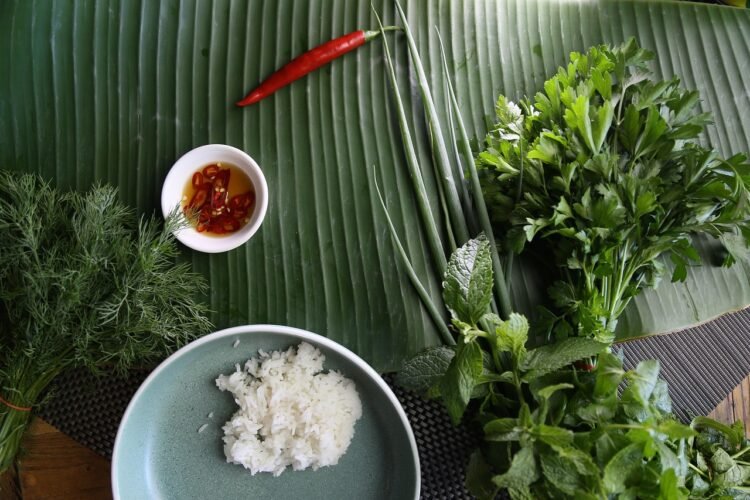 Benin-Style Leaf Sauce with Smoked Fish and Amaranth