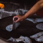 Blue Corn Stuffed Masa Patties with Black Beans