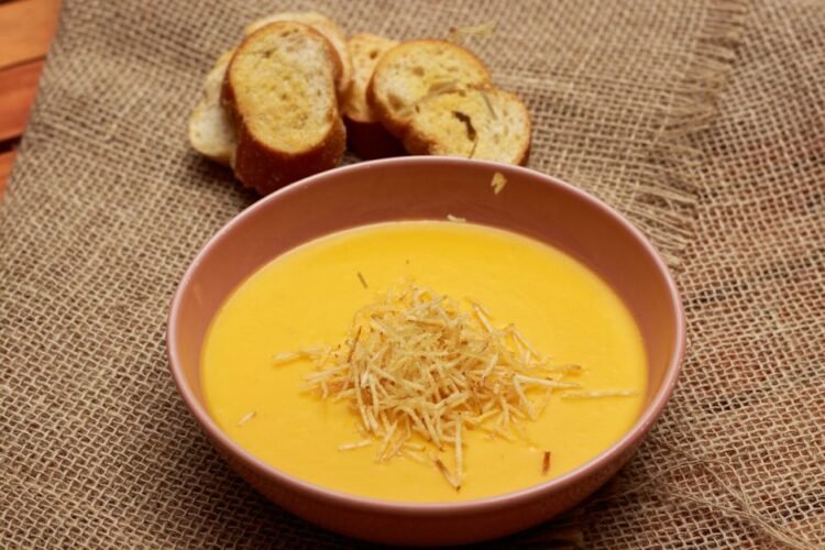 Bolivian Peanut Soup with Beef and Vegetables