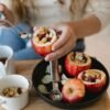 Bosnian Poached Stuffed Apples with Walnuts