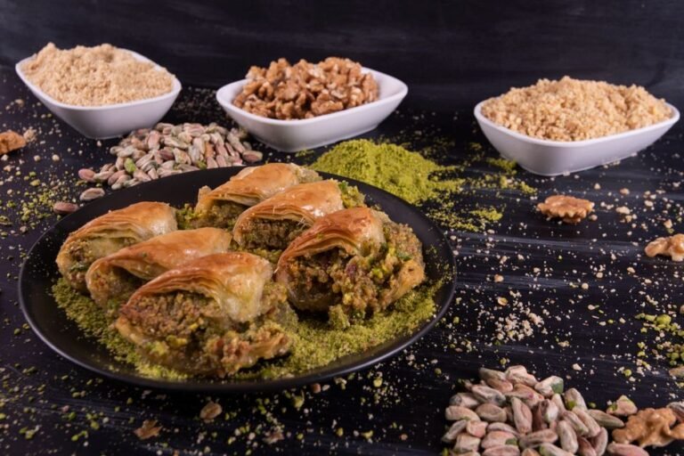 Bosnian Shredded Wheat Pastry with Walnuts