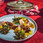 Botswanan-Style Mopane Worm Stew with Wild Greens