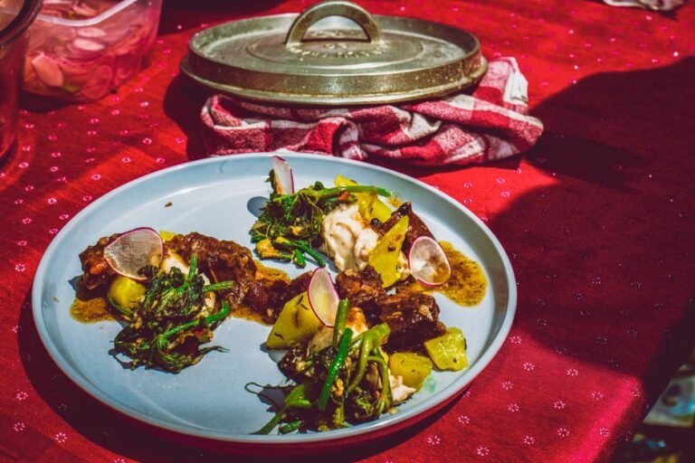 Botswanan-Style Mopane Worm Stew with Wild Greens