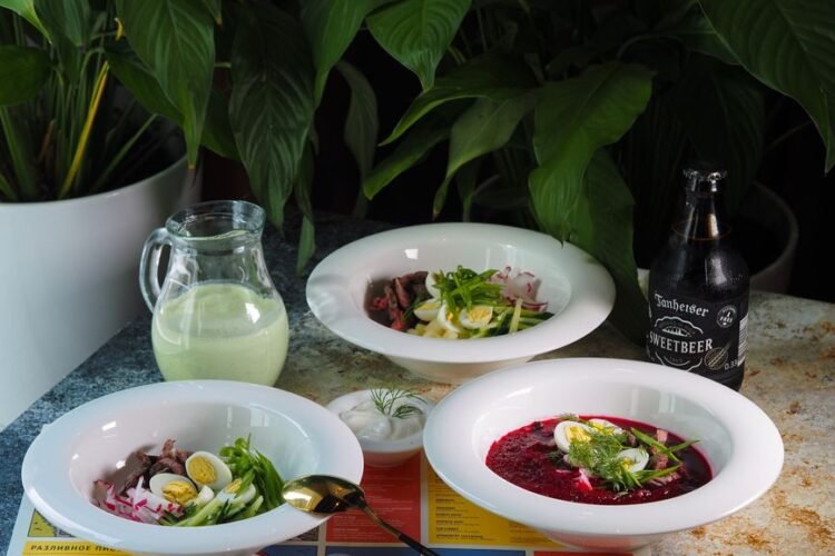 Botvinya Cold Fish Beet Soup