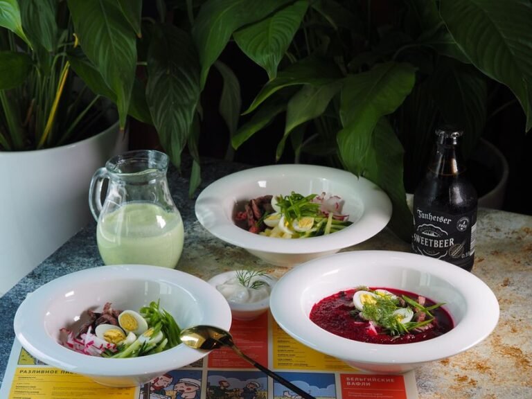 Botvinya Cold Fish Beet Soup