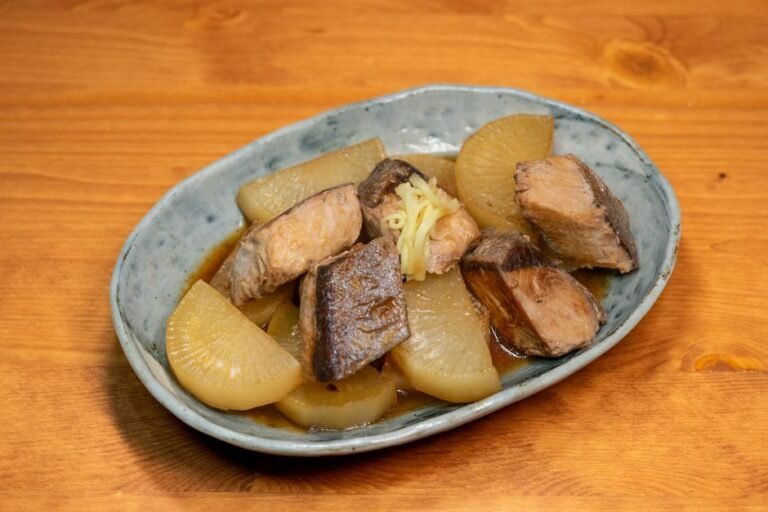 Braised Yellowtail with Daikon Radish