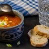 Bulgarian White Bean Soup with Tomatoes and Savory