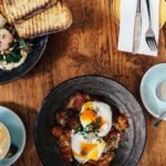 Burgundy Wine-Poached Eggs