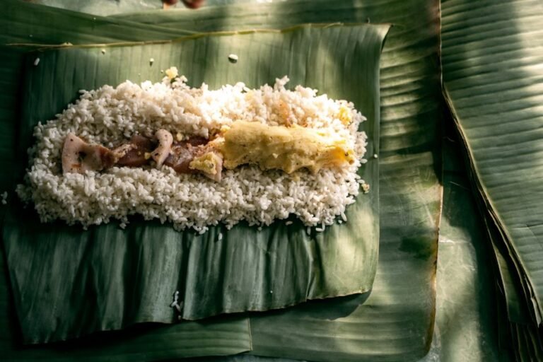 Burmese Banana Leaf Sticky Rice Parcels
