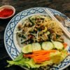 Burmese Thick Rice Noodle Salad with Chickpea Curry