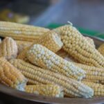 Cambodian Cracked Maize Coconut Pudding