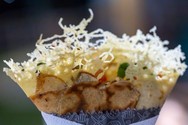 Cambodian Crispy Crepe with Pork and Shrimp