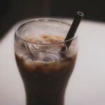 Cambodian Grass Jelly Drink with Palm Sugar and Coconut