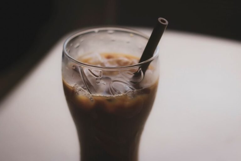 Cambodian Grass Jelly Drink with Palm Sugar and Coconut