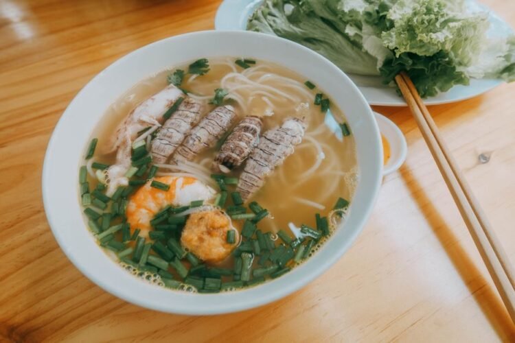 Cambodian Phnom Penh Pork and Shrimp Noodle Soup