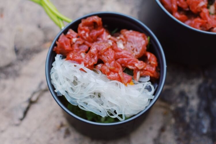 Cambodian Rice Noodles with Fragrant Fish Gravy