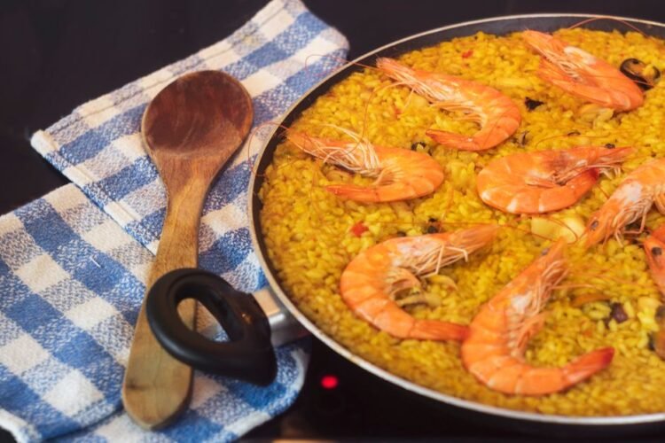 Catalan Noodle Paella with Seafood