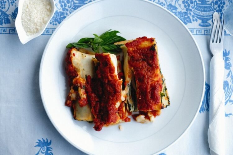 Catalan Stuffed Cannelloni with Roasted Meat and Béchamel