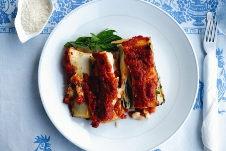 Catalan Stuffed Cannelloni with Roasted Meat and Béchamel