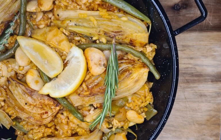 Catalan White Bean and Rice Skillet