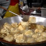 Changsha Style Crispy Fried Stinky Tofu with Spicy Chili Topping