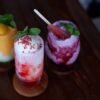 Chilean Peach and Wheat Berry Dessert Drink