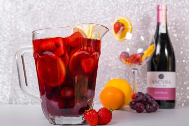 Chilean Strawberry Wine Punch