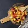 Chilean Winter Fruit Salad with Warm Cinnamon Panela Syrup