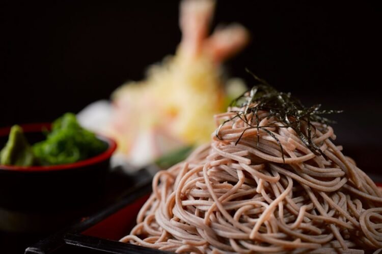 Chilled Buckwheat Noodles with Citrus Dipping Broth