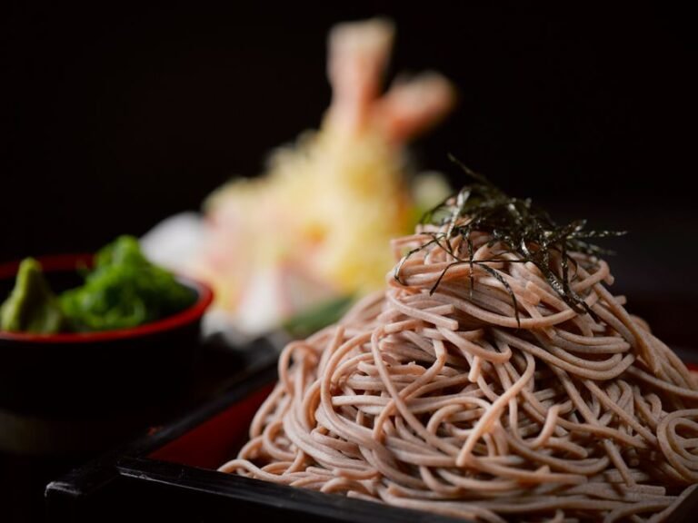 Chilled Buckwheat Noodles with Citrus Dipping Broth